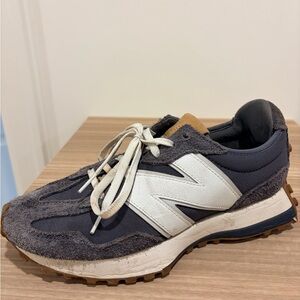 New Balance 327, Eggplant Gray and White Women's Sneakers